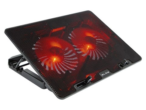 66-368# Podstawka chłodząca laptop 2 fan samba red