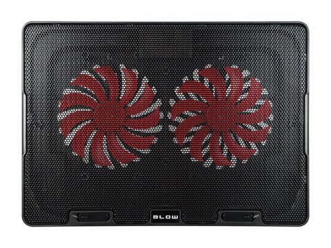 66-368# Podstawka chłodząca laptop 2 fan samba red