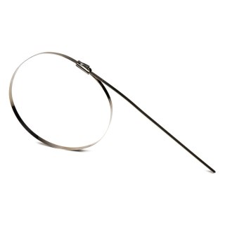 Opaski zaciskowe metalowe ze stali nierdzewnej 7.9x400mm 100 szt. amio-04326