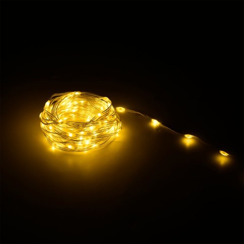 Sznur oświetleniowy świąteczny ze zmianą trybu świecenia - 10 m, ciepły biały Sznur oświetleniowy świąteczny ze zmianą trybu świecenia - 10 m, ciepły biały