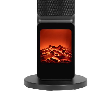 Terrmowentylator kolumnowy PTC Teesa z funkcją imitacją kominka (800/2000W)