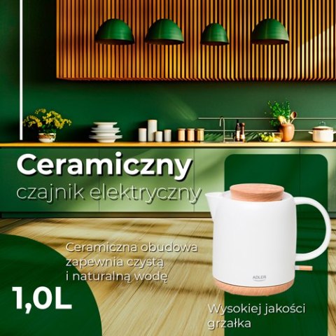 AD 1304 Czajnik ceramiczny elektryczny 1,0l