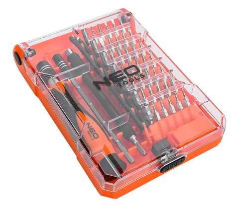 Końcówki wkrętakowe precyzyjne z uchwytem 45 szt. Końcówki wkrętakowe precyzyjne z uchwytem 45 szt.