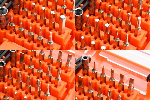 Końcówki wkrętakowe precyzyjne z uchwytem 45 szt. Końcówki wkrętakowe precyzyjne z uchwytem 45 szt.