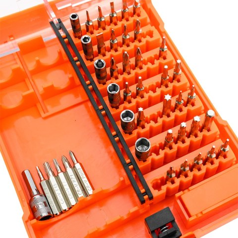 Końcówki wkrętakowe precyzyjne z uchwytem 45 szt. Końcówki wkrętakowe precyzyjne z uchwytem 45 szt.