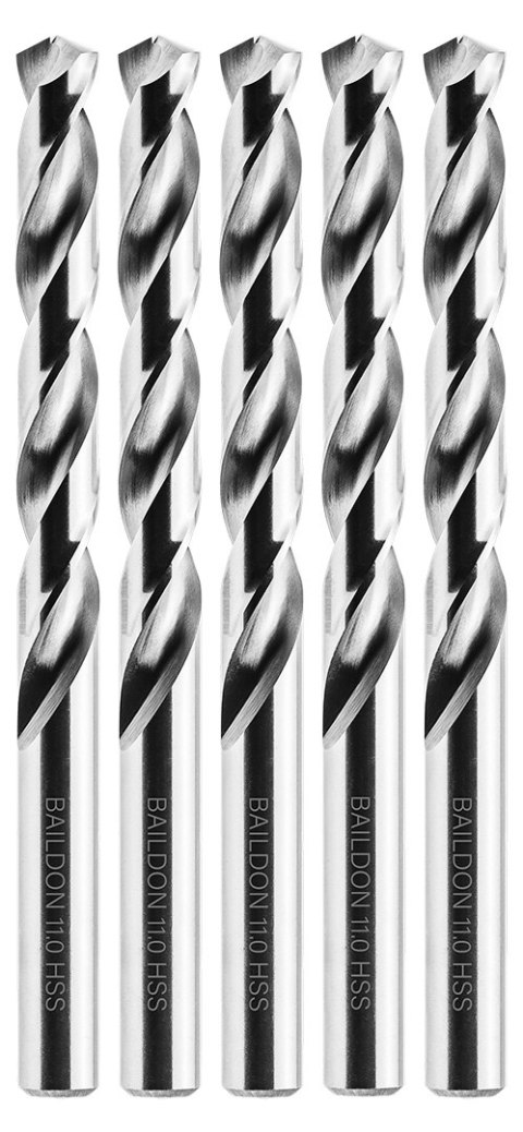 Wiertła do metalu Baildon BASIC DIN 338 RN NWKa 11 mm, HSS (S), 142-94 mm, wielokrotność 5 Wiertła do metalu Baildon BASIC DIN 338 RN NWKa 11 mm, HSS (S), 142-94 mm, wielokrotność 5