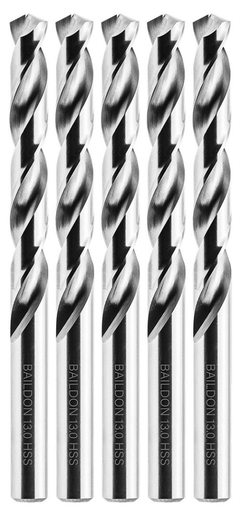 Wiertła do metalu Baildon BASIC DIN 338 RN NWKa 13 mm, HSS (S), 151-101 mm, wielokrotność 5 Wiertła do metalu Baildon BASIC DIN 338 RN NWKa 13 mm, HSS (S), 151-101 mm, wielokrotność 5