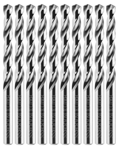 Wiertła do metalu Baildon BASIC DIN 338 RN NWKa 6,8 mm, HSS (S), 109-69 mm, wielokrotność 10 Wiertła do metalu Baildon BASIC DIN 338 RN NWKa 6,8 mm, HSS (S), 109-69 mm, wielokrotność 10