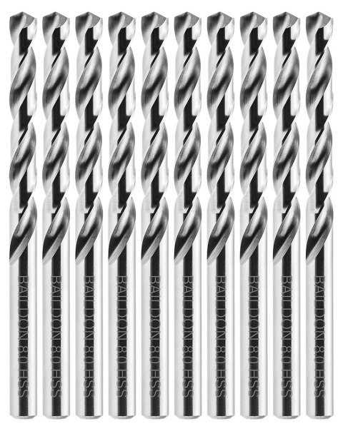 Wiertła do metalu Baildon BASIC DIN 338 RN NWKa 8 mm, HSS (S), 117-75 mm, wielokrotność 10 Wiertła do metalu Baildon BASIC DIN 338 RN NWKa 8 mm, HSS (S), 117-75 mm, wielokrotność 10