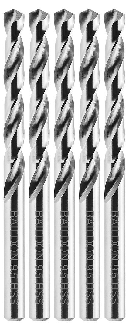 Wiertła do metalu Baildon BASIC DIN 338 RN NWKa 9,5 mm, HSS (S), 125-81 mm, wielokrotność 5 Wiertła do metalu Baildon BASIC DIN 338 RN NWKa 9,5 mm, HSS (S), 125-81 mm, wielokrotność 5