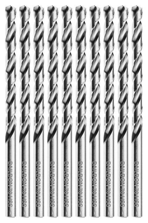 Wiertła do metalu Baildon BASIC DIN 340 RN NWKb 7 mm, HSS (S), 156-102 mm, wielokrotność 10