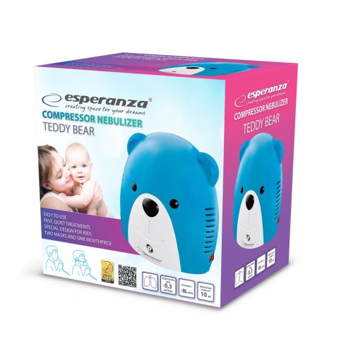 ECN004 Esperanza inhalator/nebulizator kompresorowy teddy bear ECN004 Esperanza inhalator/nebulizator kompresorowy teddy bear