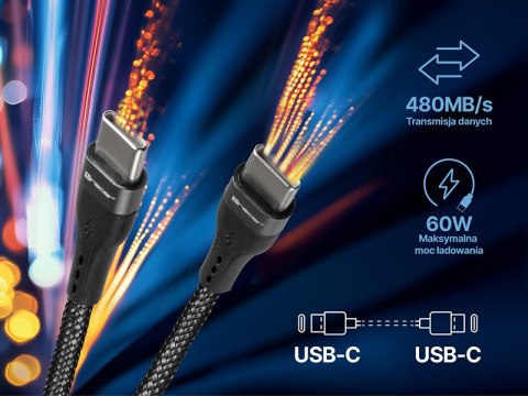 Kabel TRACER Typ C - Typ C 1m BK