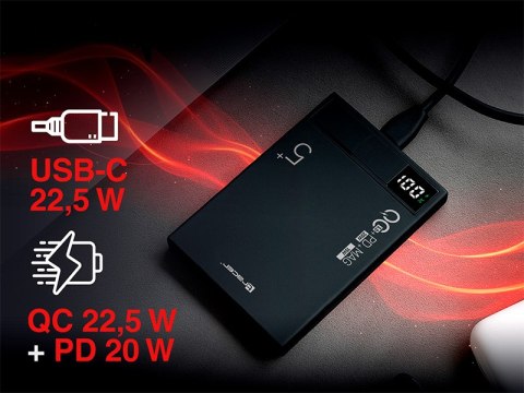 Power bank TRACER AirMag1 5000mAh PD20W+15W Mag