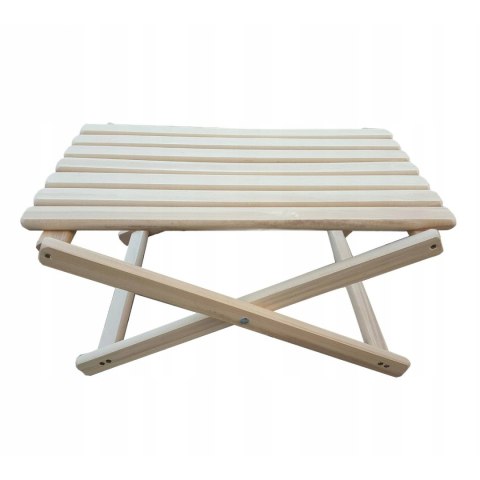 Zestaw stolik do lezaków +2 lezaki żółty, Woodok