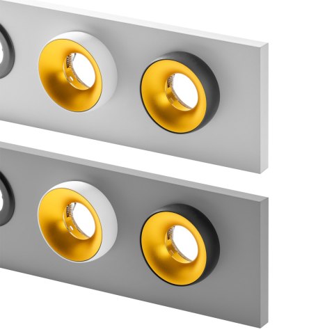 Ekspozytor Adviti oprawy punktowe, szary, 133x16 cm Ekspozytor Adviti oprawy punktowe, szary, 133x16 cm