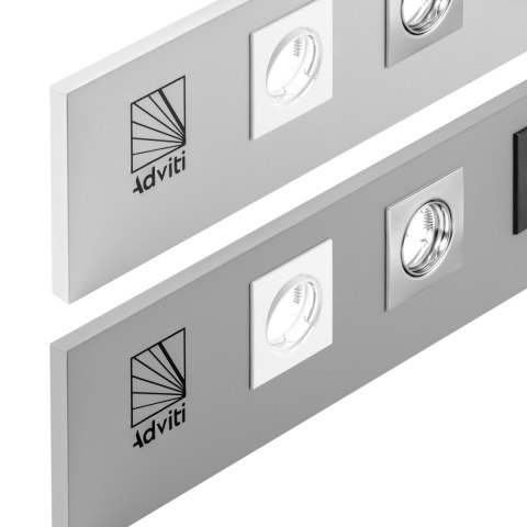 Ekspozytor Adviti oprawy punktowe, szary, 133x16 cm Ekspozytor Adviti oprawy punktowe, szary, 133x16 cm