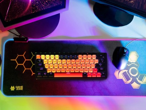 Podkładka pod klawiaturę i mysz TRACER GAMEZONE Hexy1 RGB (80/30/0,4)