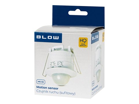 71-592# Czujnik ruchu blow ms-02 sufitowy 360° podtynkowy biały"