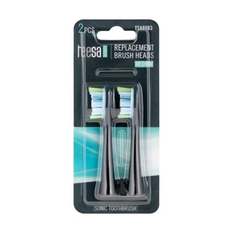 Główki do szczoteczki sonicznej Teesa Sonic Elite TSA8082-B średnie Główki do szczoteczki sonicznej Teesa Sonic Elite TSA8082-B średnie