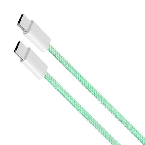 Kabel USB typu C - USB typu C 100 W 1 m zielony Kruger&Matz Basic