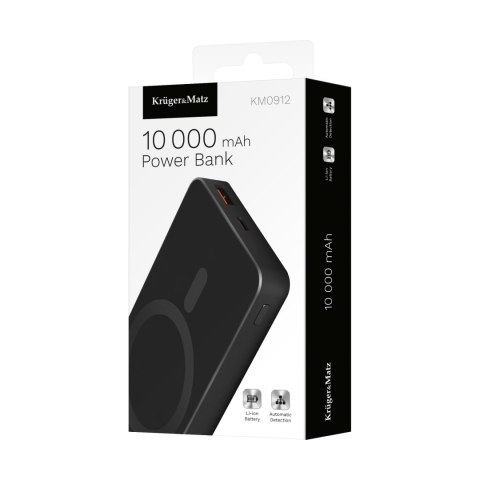POWERBANK indukcyjny Kruger&Matz 10000 mAh Mag Safe czarny