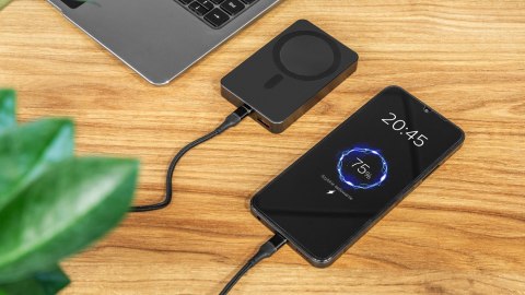 POWERBANK indukcyjny Kruger&Matz 10000 mAh Mag Safe czarny