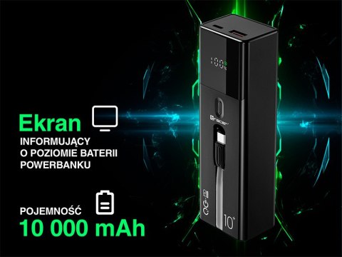 Power bank TRACER Quant 10000mAh 100W PD+QC