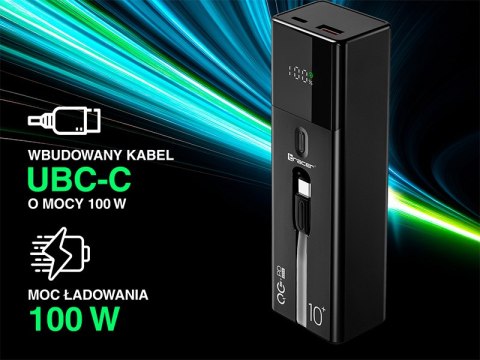 Power bank TRACER Quant 10000mAh 100W PD+QC