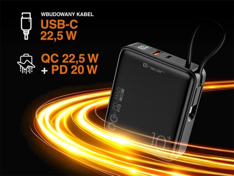 Power bank TRACER Scout 10000mAh MAG+PD+QC