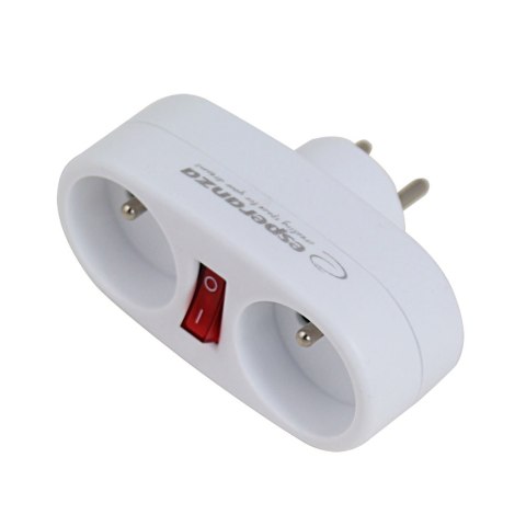 ELK306W Esperanza rozgałęźnik elektr. 2 gn. wł. biały ELK306W Esperanza rozgałęźnik elektr. 2 gn. wł. biały