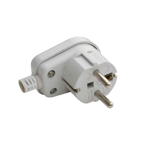 ELK308W Esperanza wtyczka kątowa uz. biała ELK308W Esperanza wtyczka kątowa uz. biała