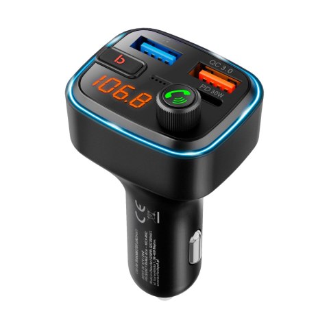 Transmiter samochodowy FM z funkcją bluetooth