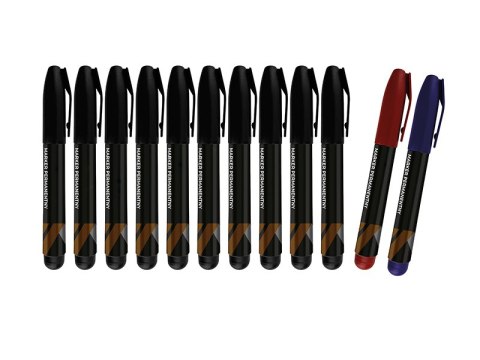 91-491# Marker permanentny mix 12 sztuk