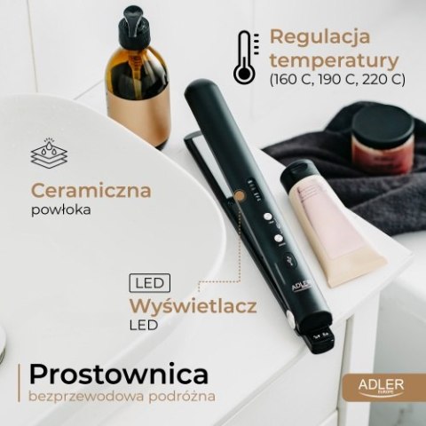 AD 2327 black Prostownica bezprzewodowa podróżna ? usb