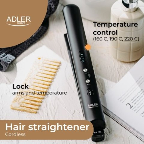 AD 2327 black Prostownica bezprzewodowa podróżna ? usb