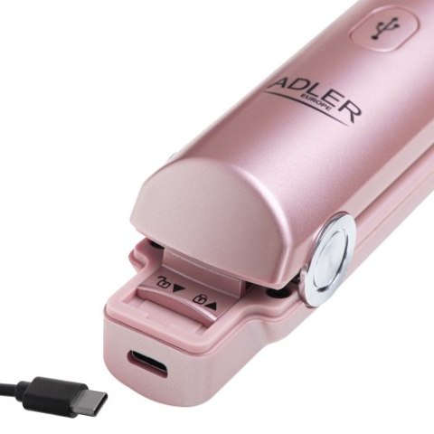 AD 2327 pink Prostownica bezprzewodowa podróżna ? usb