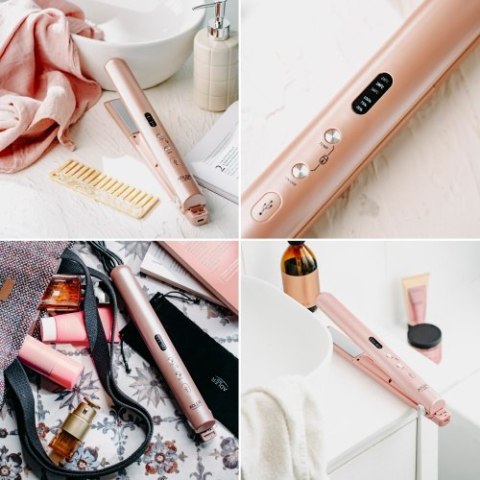 AD 2327 pink Prostownica bezprzewodowa podróżna ? usb