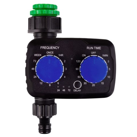 Elektroniczny sterownik nawadniania GreenBlue, programator, zasilanie 2x 1,5V AA, GB391