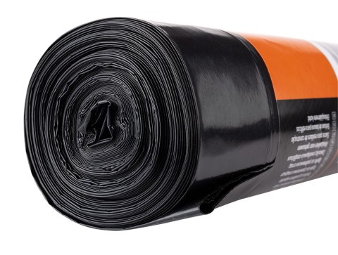 Worki na odpady budowlane 120 L, czarne, 10 sztuk, 100 mic Worki na odpady budowlane 120 L, czarne, 10 sztuk, 100 mic