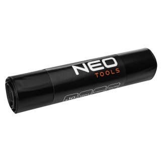 Worki na odpady budowlane 120 L, czarne, 10 sztuk, 70 mic