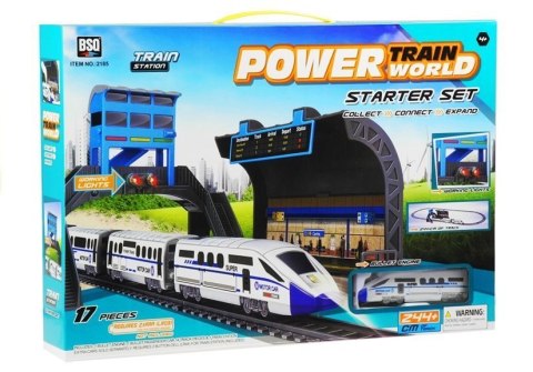 Kolejka na Baterie 244 cm + Dworzec Wagon Kolejka na Baterie 244 cm + Dworzec Wagon