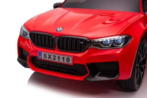Auto Na Akumulator BMW M5 Z Platformą Dla Rodzica Czerwone Lakierowane Auto Na Akumulator BMW M5 Z Platformą Dla Rodzica Czerwone Lakierowane