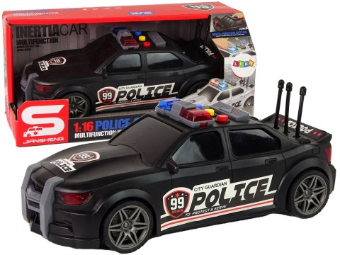 Auto Sportowe Policja 1:16 Czarny Dźwięk Auto Sportowe Policja 1:16 Czarny Dźwięk