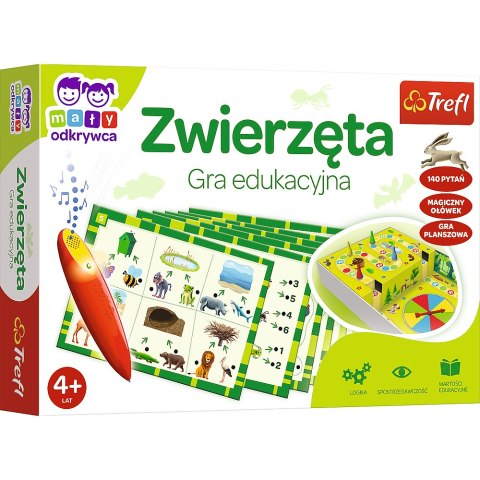 Gra edukacyjna dla dzieci Zwierzęta Magiczny ołówek Trefl 02111 Gra edukacyjna dla dzieci Zwierzęta Magiczny ołówek Trefl 02111