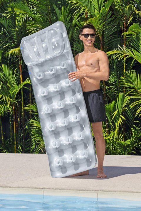 Dmuchany Materac Do Pływania Szary 188 x 71 cm Bestway 43024