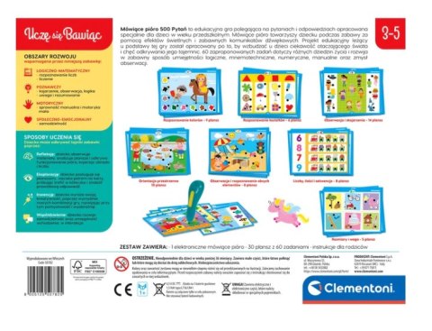 Mówiące Pióro 500 Pytań Uczę się Bawiąc Język Polski Clementoni 50782 Mówiące Pióro 500 Pytań Uczę się Bawiąc Język Polski Clementoni 50782
