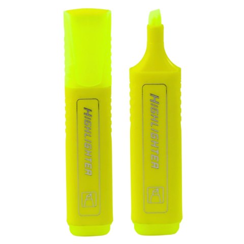 Pisak Zakreślacz Do Notatek Szkolny Biurowy Neonowy Intensywny Żółty