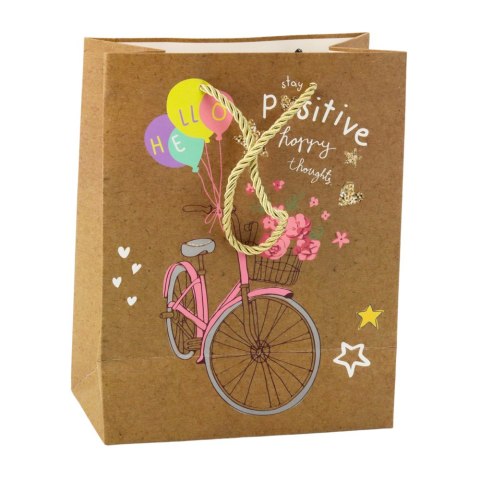 Torba Prezentowa Papierowa Kolorowe Motywy 23 x 18 x 10,5 cm