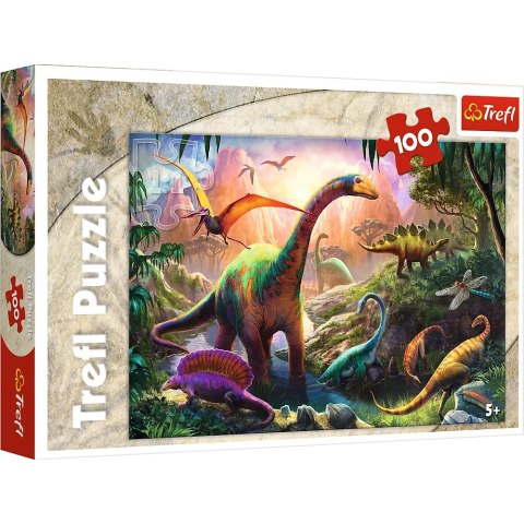 Puzzle - 100 - Świat dinozaurów - Trefl 16277